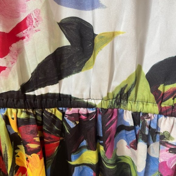 NWT Pierre Cardin Paris Floral Multi Color Dress Size Small - Picture 6 of 6